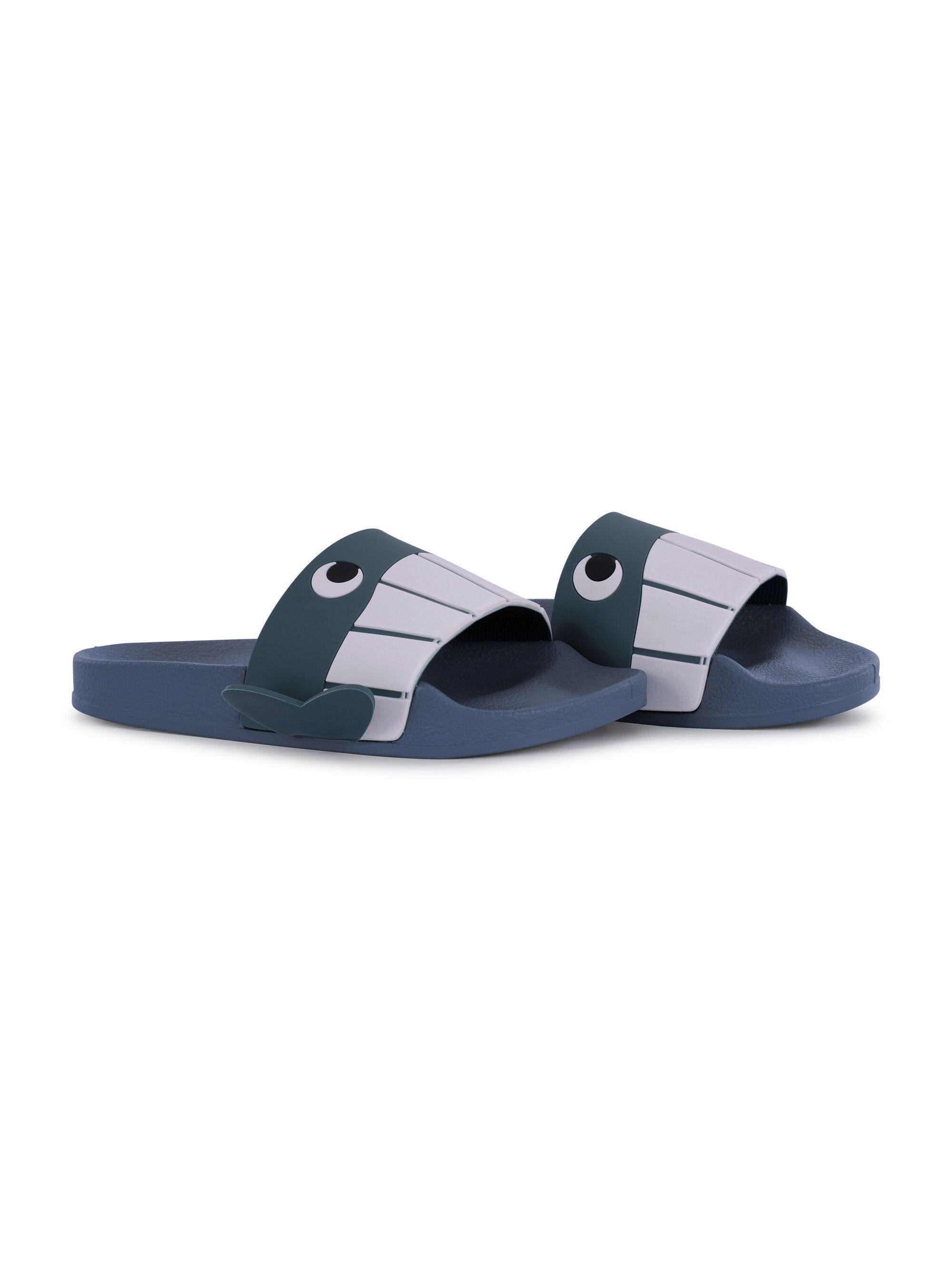 Ciabatte per bambino Stella McCartney Kids blu con motivo balena TY0Q76 Z2948 61G STELLA McCARTNEY KIDS