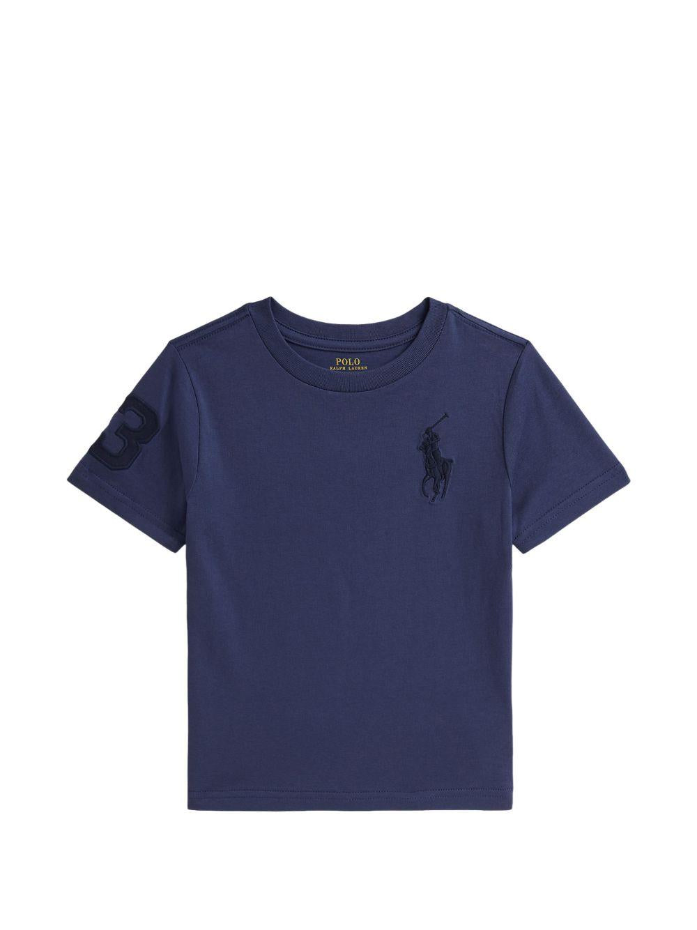 T-shirt per bambino Polo Ralph Lauren Kids blu con motivo Polo Pony 322832907 503 Ralph Lauren kids