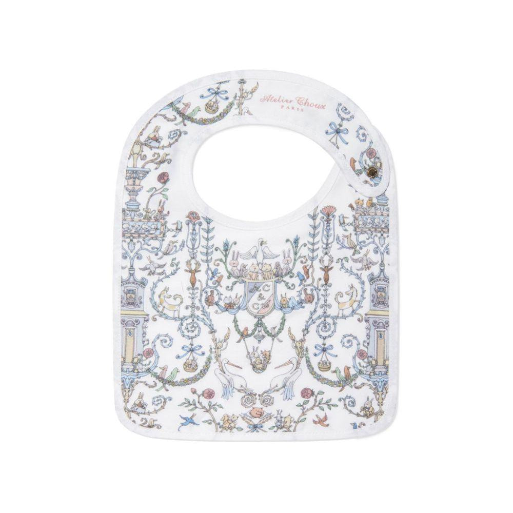 Bavaglino per neonati Atelier Choux bianco con stampa BI-CS-TDJ B-U ATELIER CHOUX PARIS KIDS