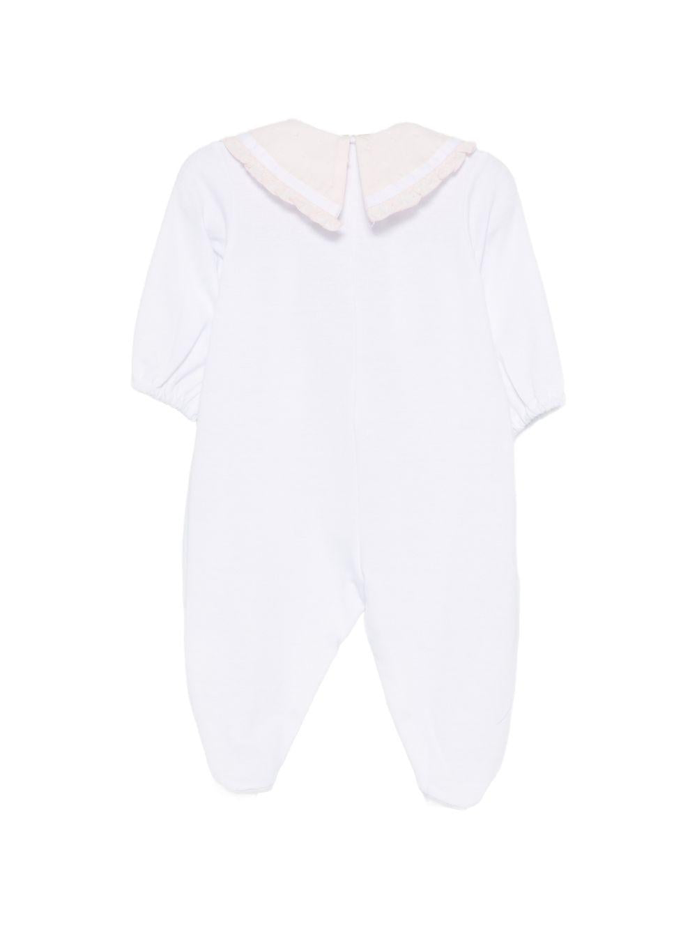 Tutina per neonata La Stupenderia bianca con dettaglio fiocco 2TBTT56 U40 LA STUPENDERIA