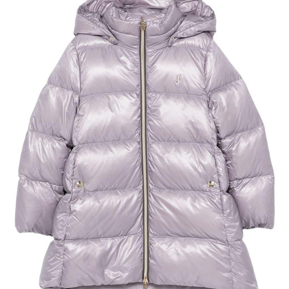 Piumino per bambina Herno Kids lilla con cappuccio PI000187G12017Z 4503 HERNO KIDS