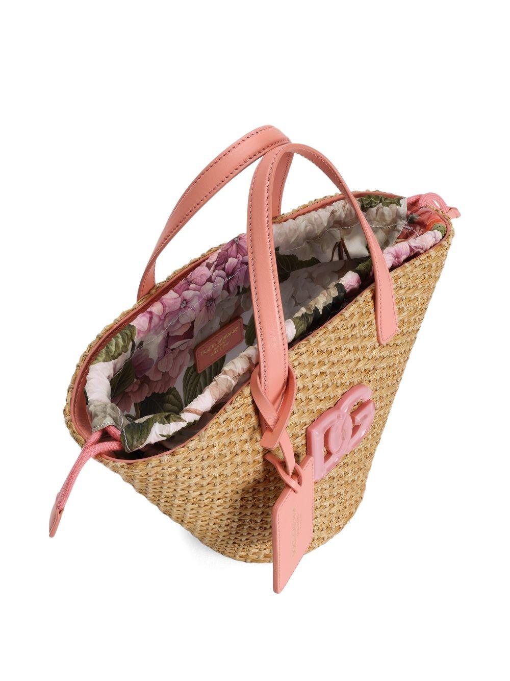 Borsa Coffa per bambina Dolce & Gabbana Kids beige con logo DG EB0249 AX337 HA5XG DOLCE & GABBANA KIDS
