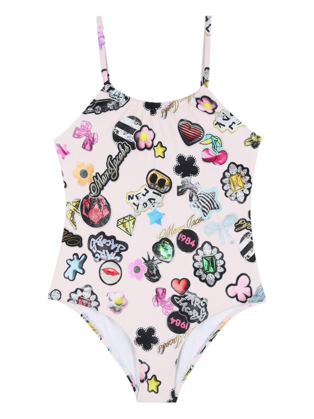 Costume da bagno per bambina The marc Jacobs Kids rosa chiaro W60759 470 THE MARC JACOBS KIDS