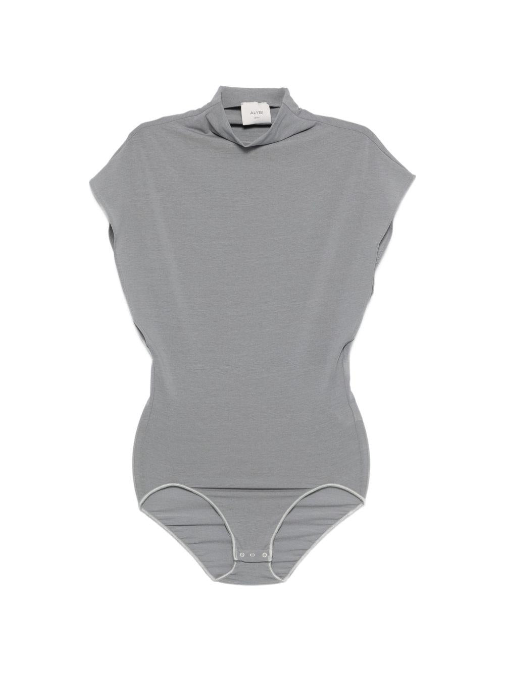 Body per donna Alysi grigio con collo alto 116403 P6014 GR ALYSI