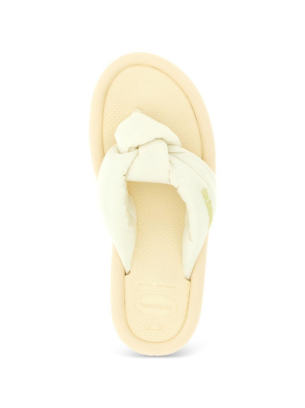 Infradito da donna Havaianas beige con cinturino imbottito 4150281 9256 HAVAIANAS