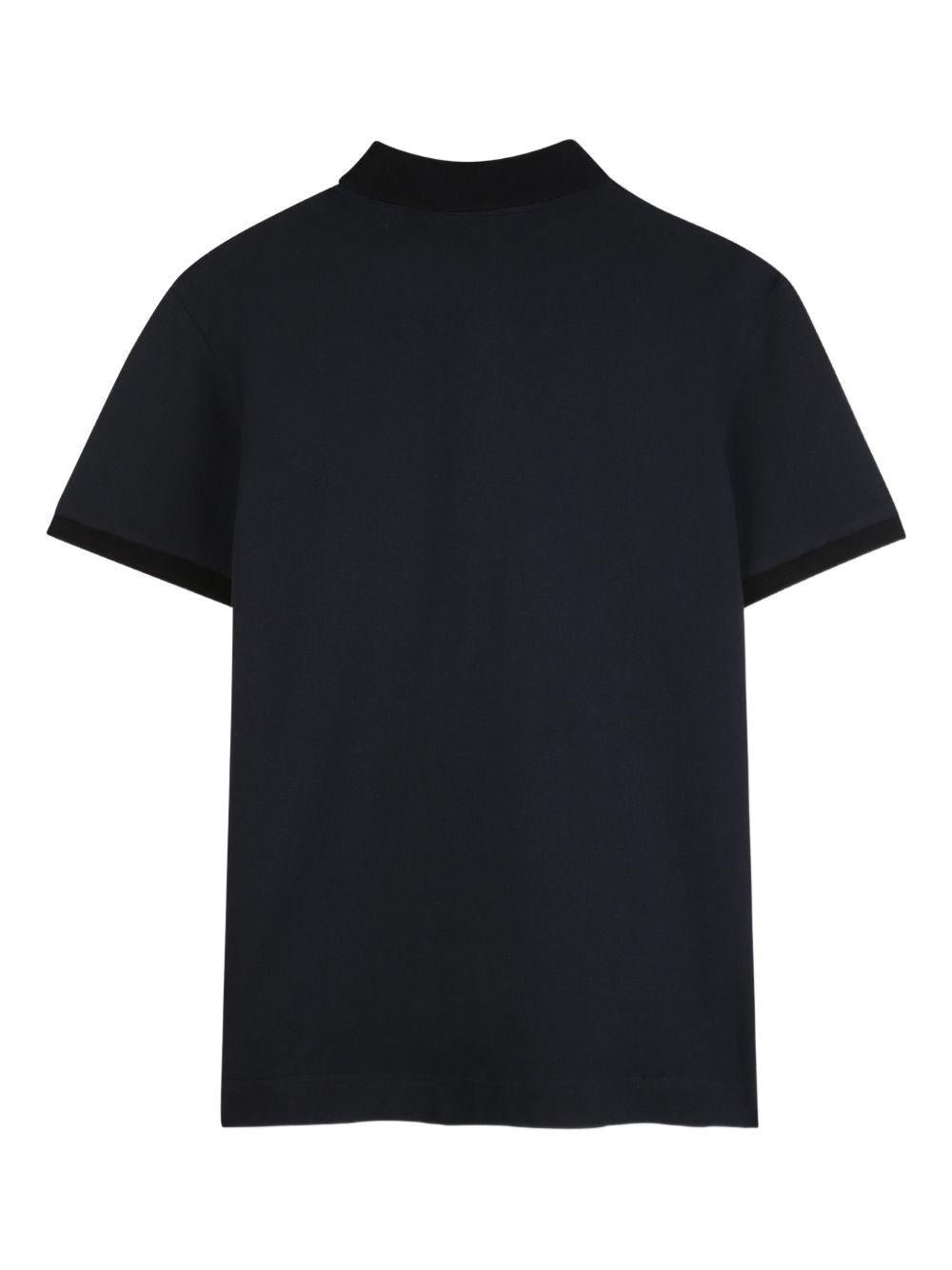 T-shirt per bambino Givenchy Kids nera con colletto stile polo H31121 09B GIVENCHY KIDS