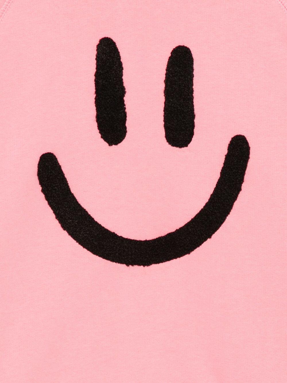 Felpa per bambina Molo rosa con faccia sorridente 6W25J201 8896 MOLO