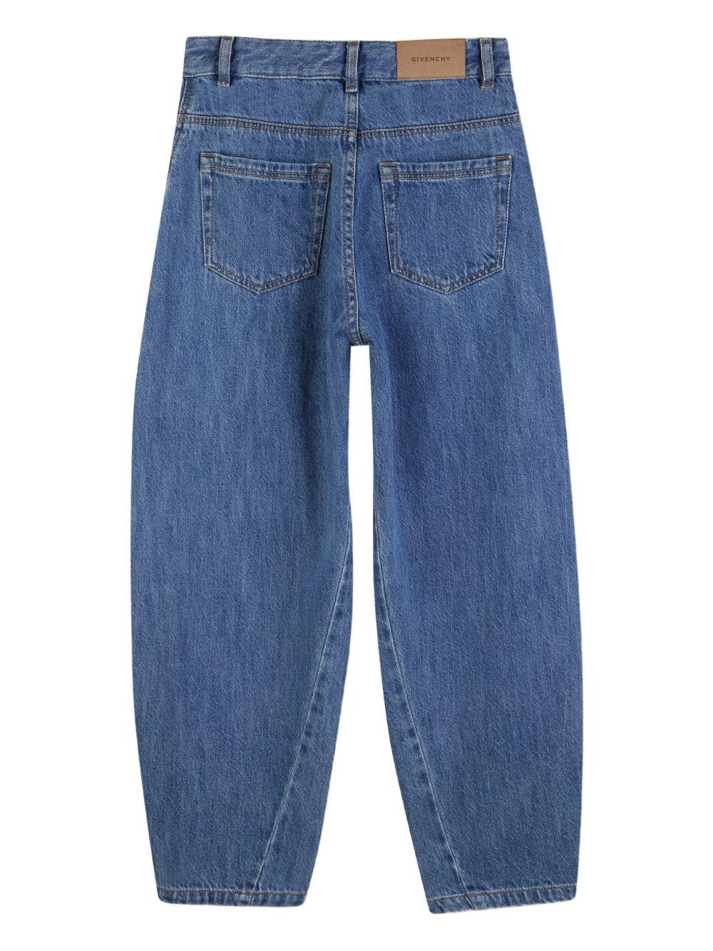 Jeans per bambina Givenchy Kids in denim con design a cinque tasche H31216 Z10 GIVENCHY KIDS