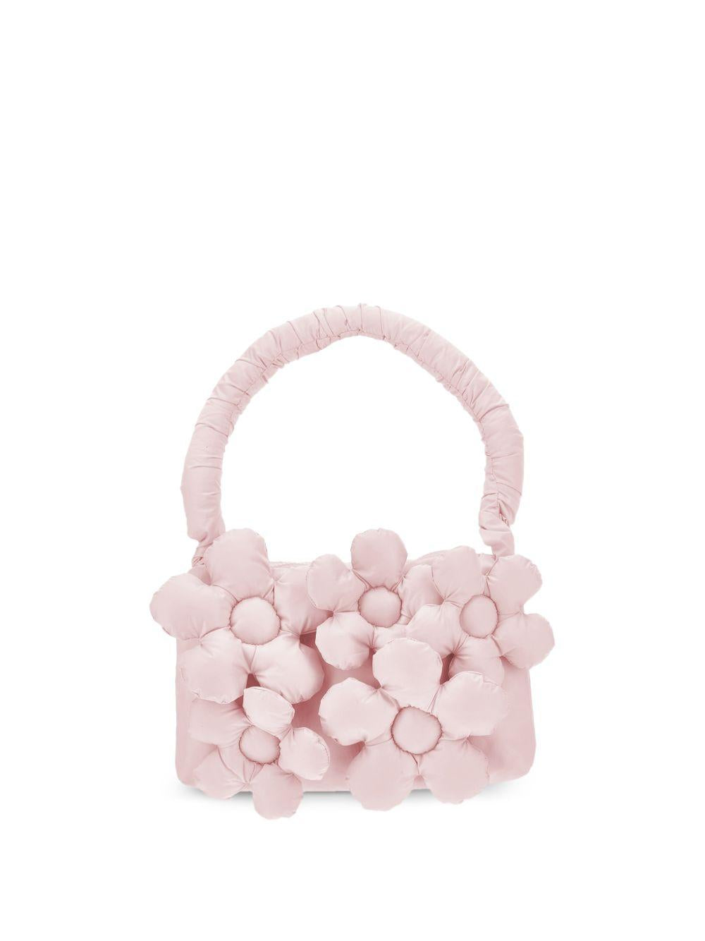 Borsa per bambina Monnalisa Kids rosa con applicazione fiori in rilievo 17H001 8026 0013 MONNALISA KIDS