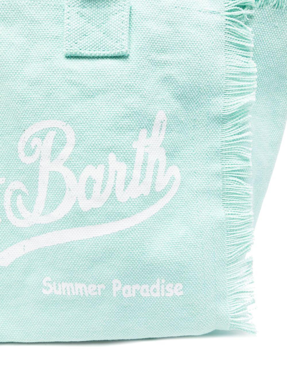 Borsa Colette MC2 Saint Barth verde con dettagli frange COL0001 00160L MC2 ST. BARTH KIDS