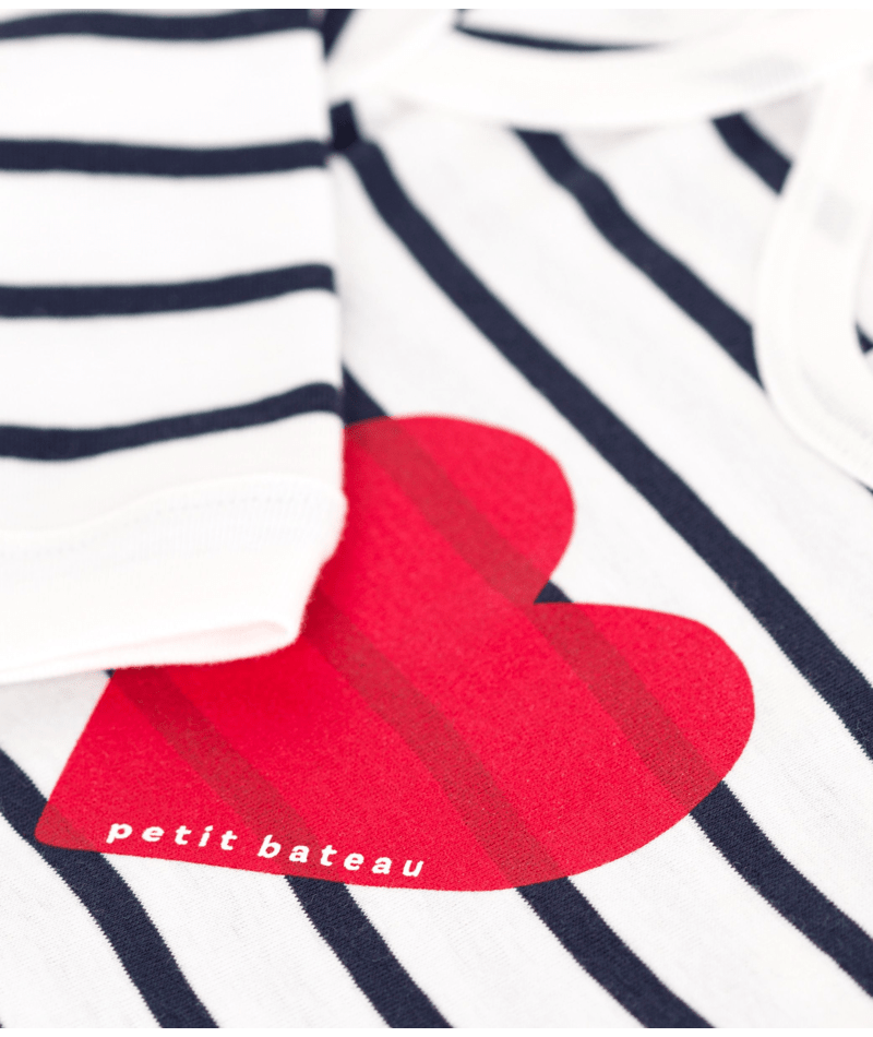 Tutina per neonati Petit Bateau multicolore con design a righe A0CN4 01 PETIT BATEAU