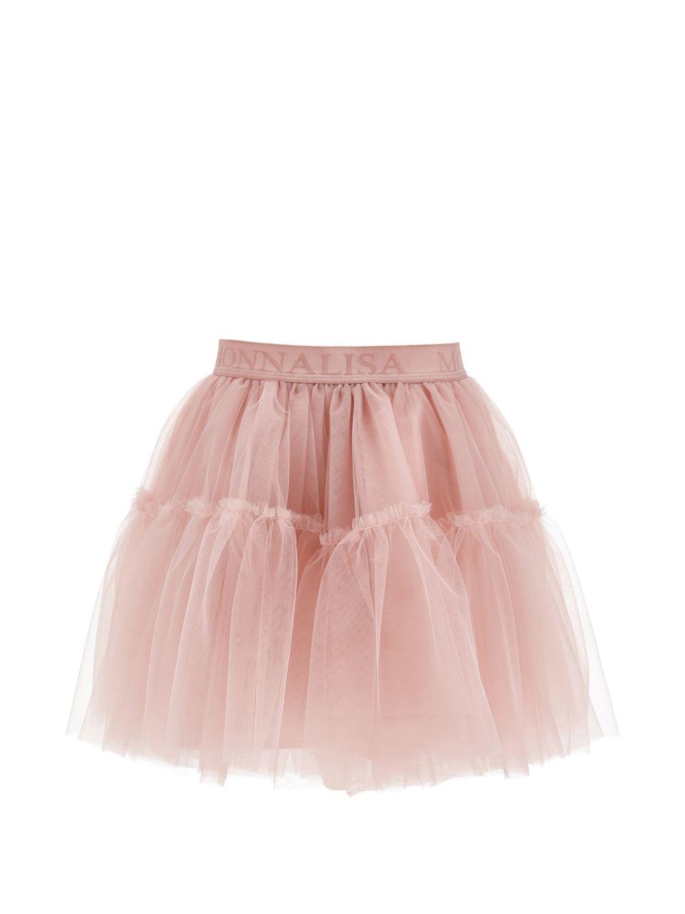 Gonna per bambina Monnalisa Kids rosa con trama in tulle 17HGON T9945 0066 MONNALISA KIDS