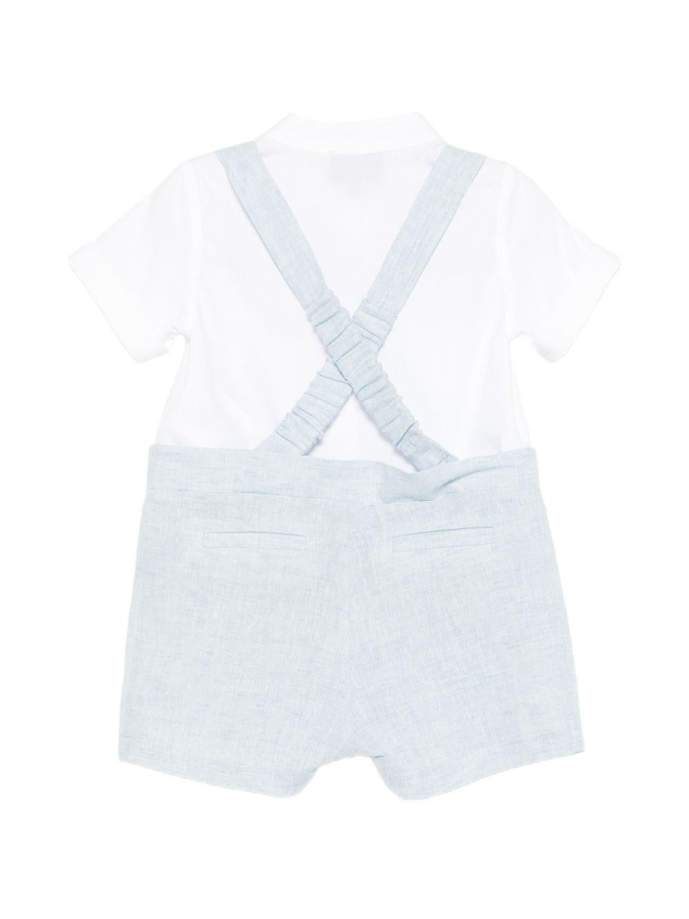 Salopette per neonato fay Kids azzurra con chiusura a bottoni FYA511 I0318 607 FAY KIDS