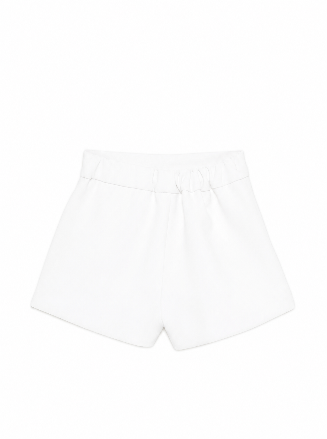 Shorts per neonata Elisabetta Franchi la Mia Bambina bianchi con tasche ad aletta EGBE0270GA022 0100 ElISABETTA FRANCHI KIDS