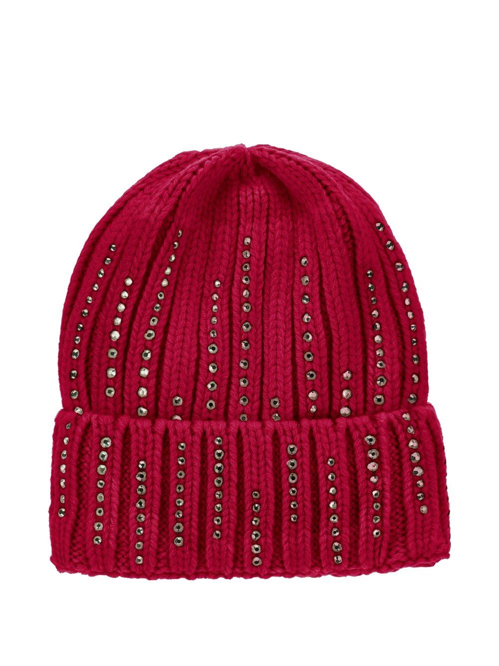 Cappello per bambina Monnalisa Kids rosso con dettagli strass 17H004 8064 0043 MONNALISA KIDS