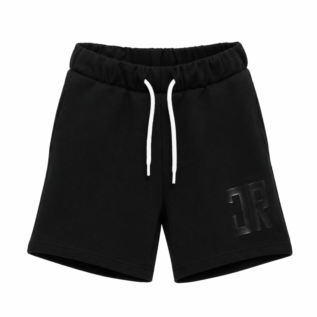 Shorts per bambino John Richmond Junior neri con logo sul davanti RBP26010BE BLACK JOHN RICHMOND JUNIOR