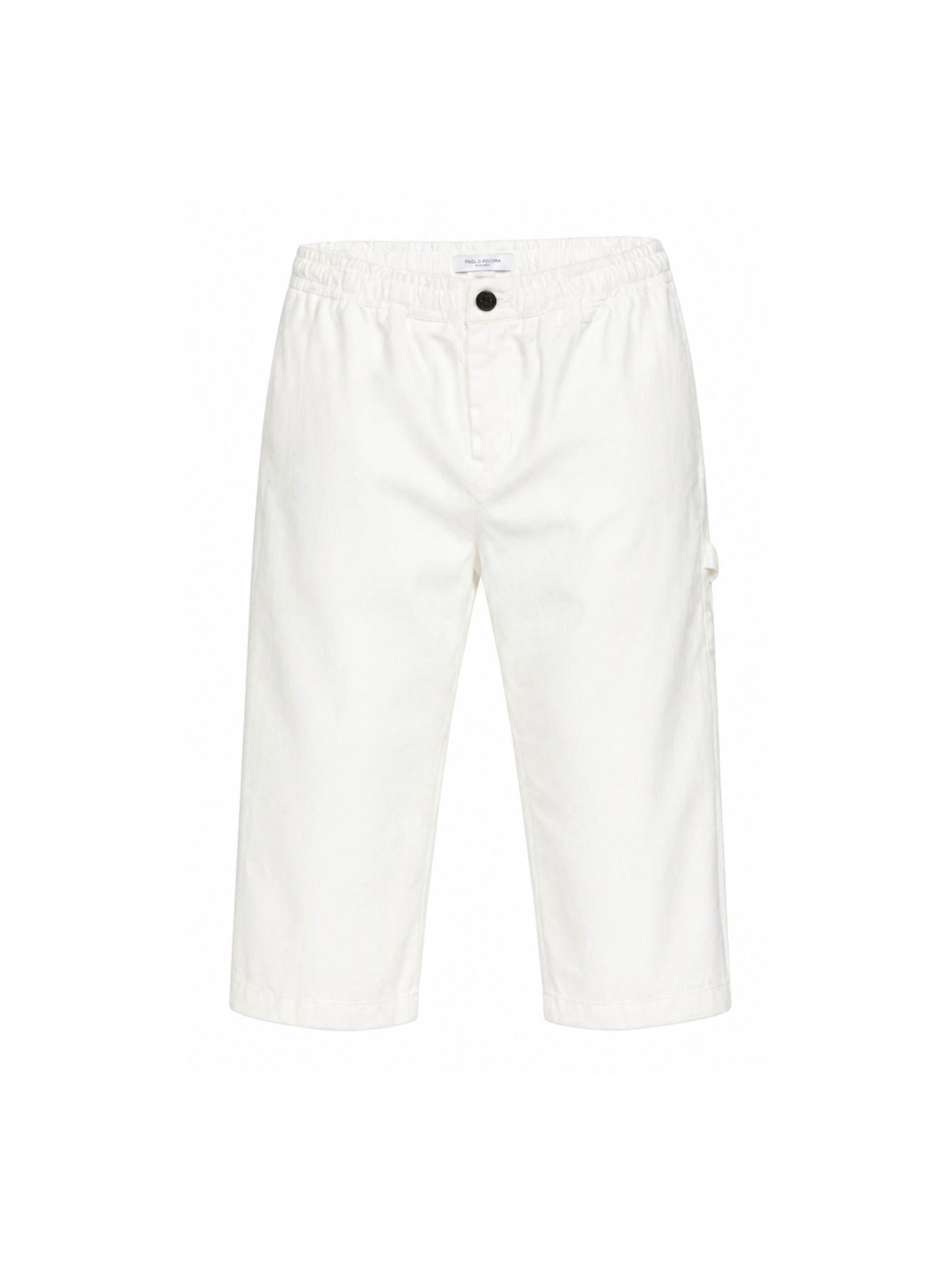 Pantaloni per bambino Paolo Pecora Kids bianchi con tasche PP4320 GESSO PAOLO PECORA KIDS