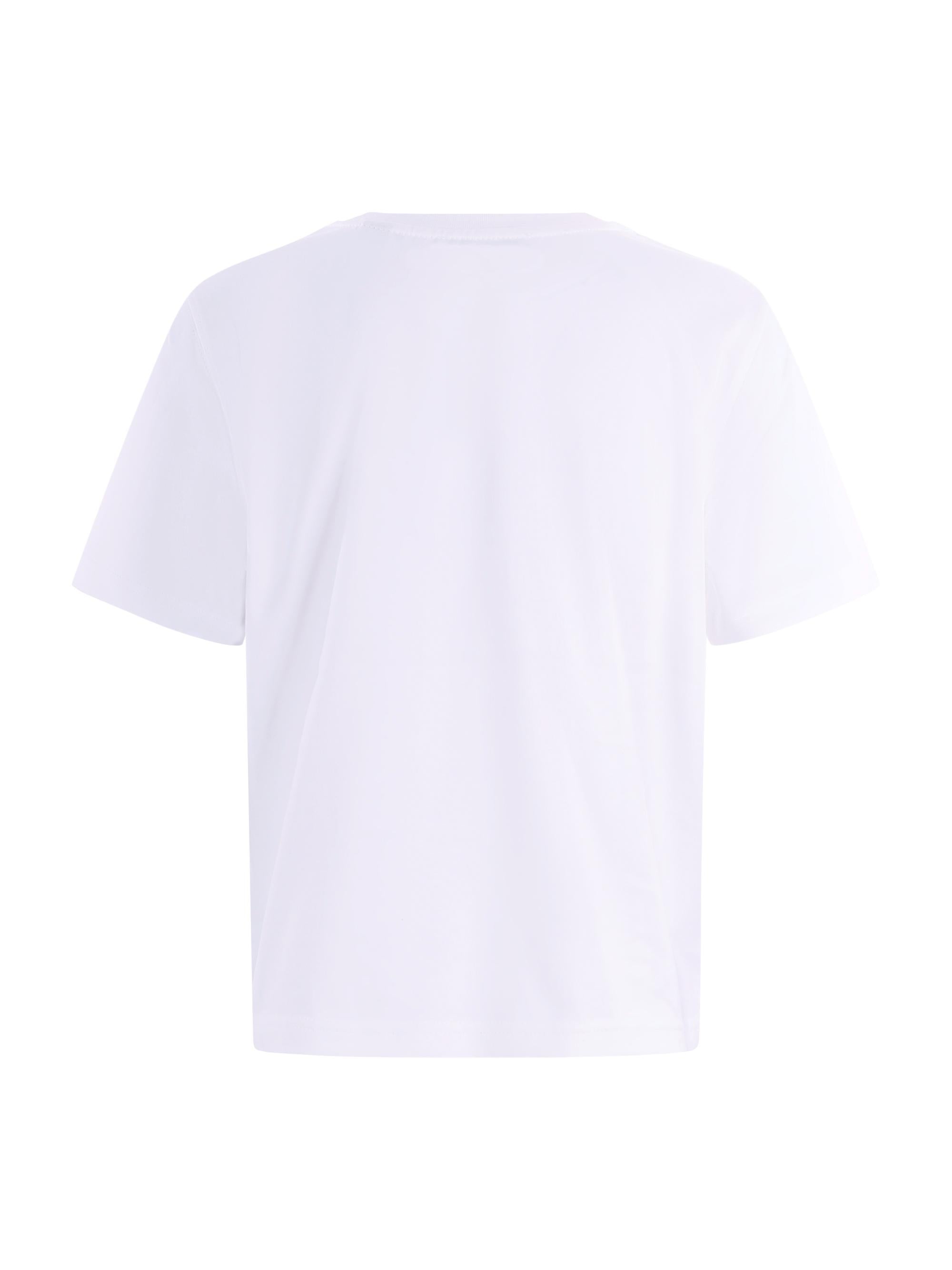T-shirt per bambino Burberry Kids bianca con stampa grafica sul davanti 8117583 A1464 BURBERRY KIDS