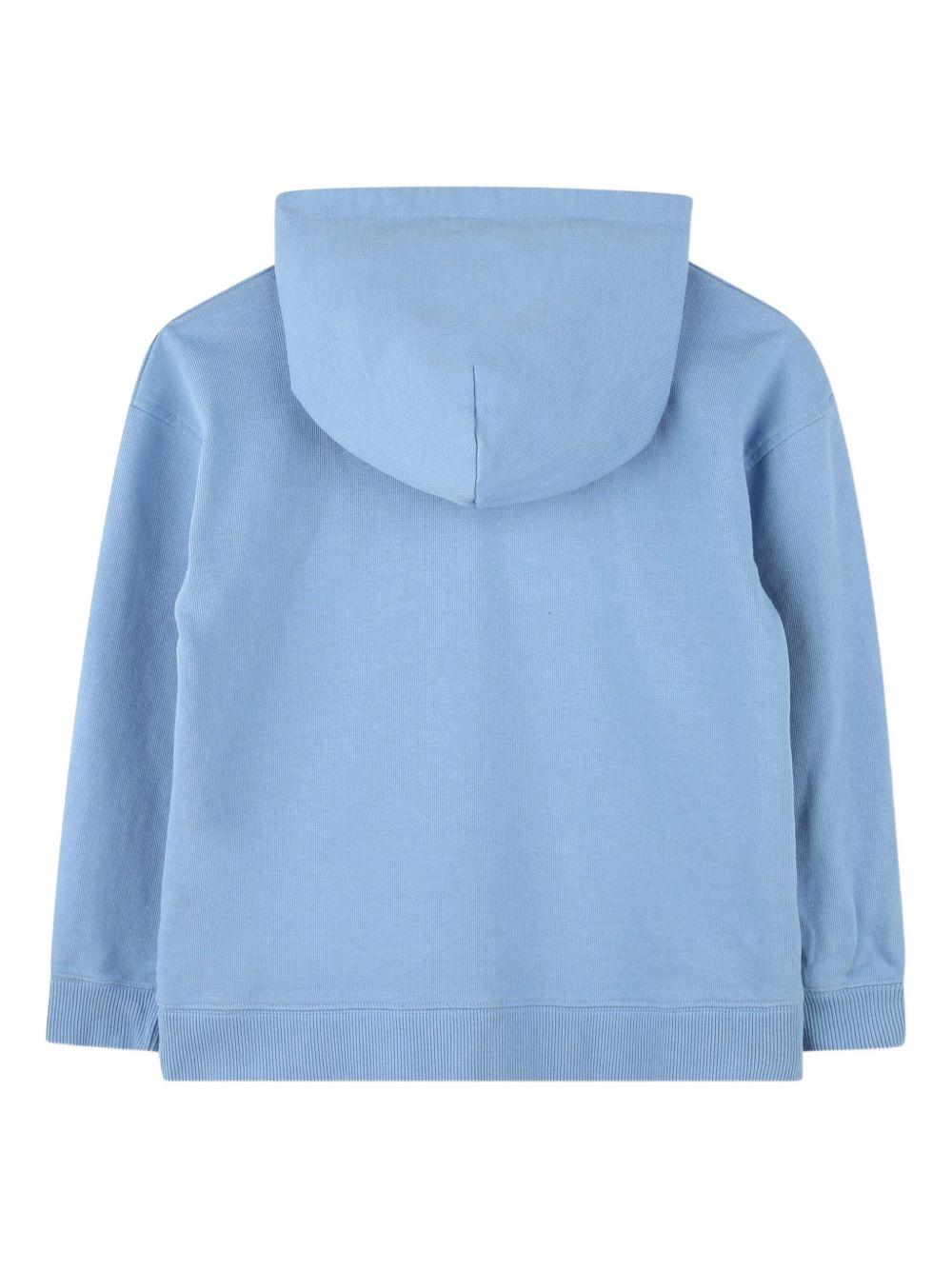 Felpa per bambino The Marc Jacobs Kids azzurro con stampa logo W60631 822 THE MARC JACOBS KIDS