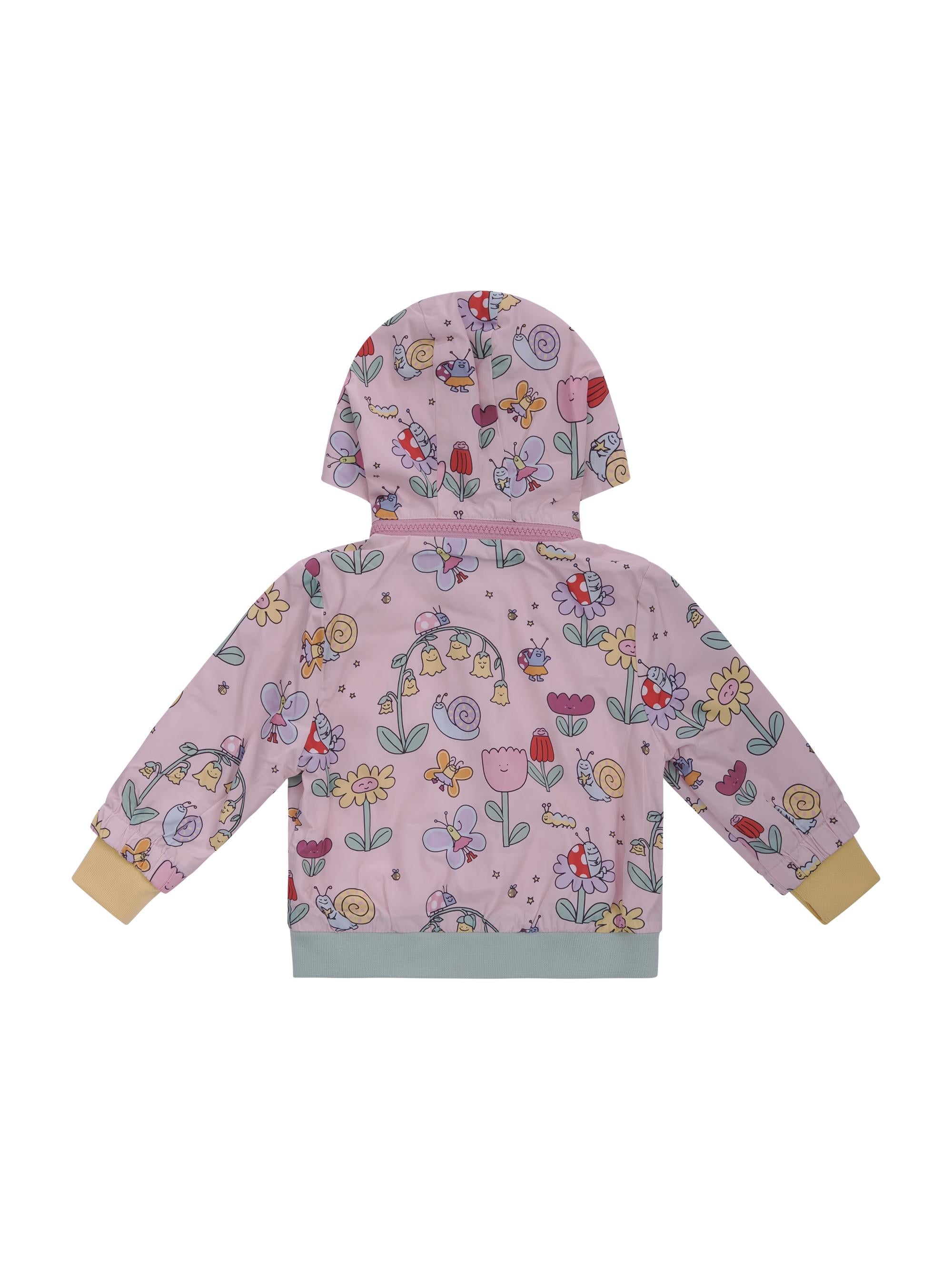 Giubbino per neonata Stella McCartney Kids rosa con logo all-over TY2007 Z3598 51RMC STELLA McCARTNEY KIDS
