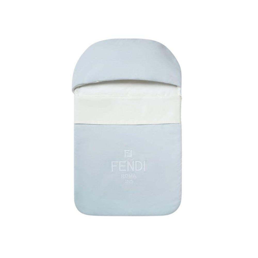 Sacco nanna per neonato Fendi Kids azzurro con logo sul davanti BUJ314 8RA F19J4 FENDI KIDS