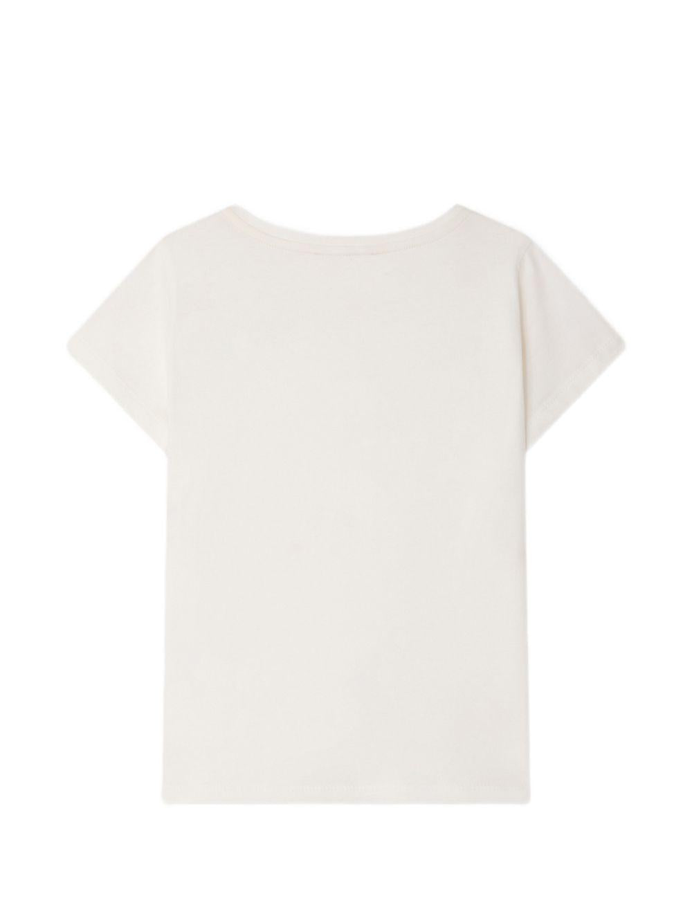 T-shirt per bambina Bonpoint bianca con stampa ciliegie S06GTSK00009 102 BONPOINT KIDS