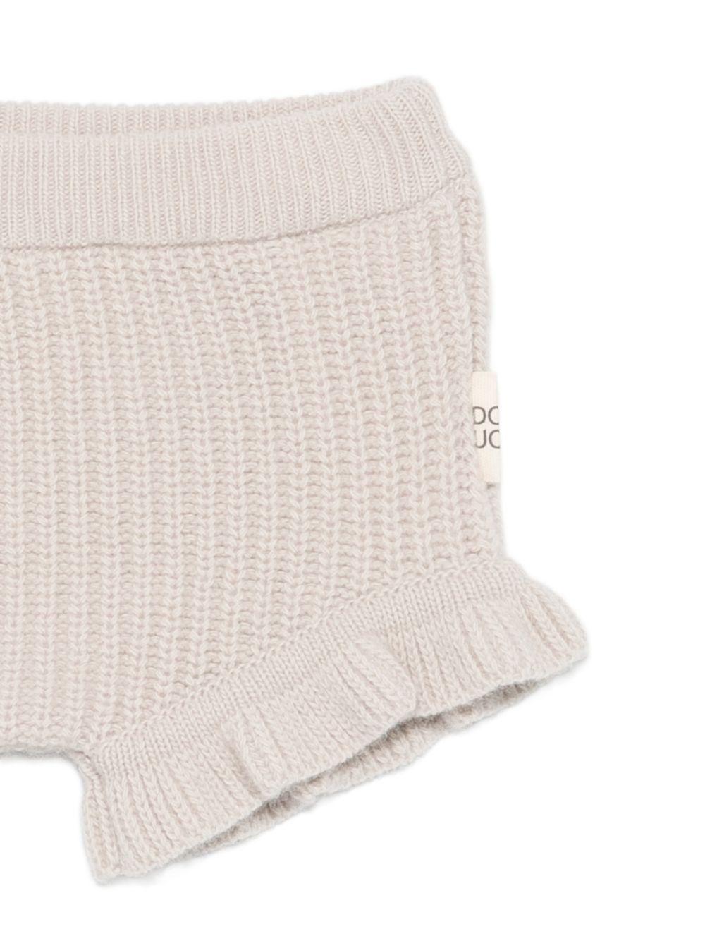 Shorts per neonata Douuod Kids beige con trama a coste DZ6059 Z3404 107 DOUUOD KIDS