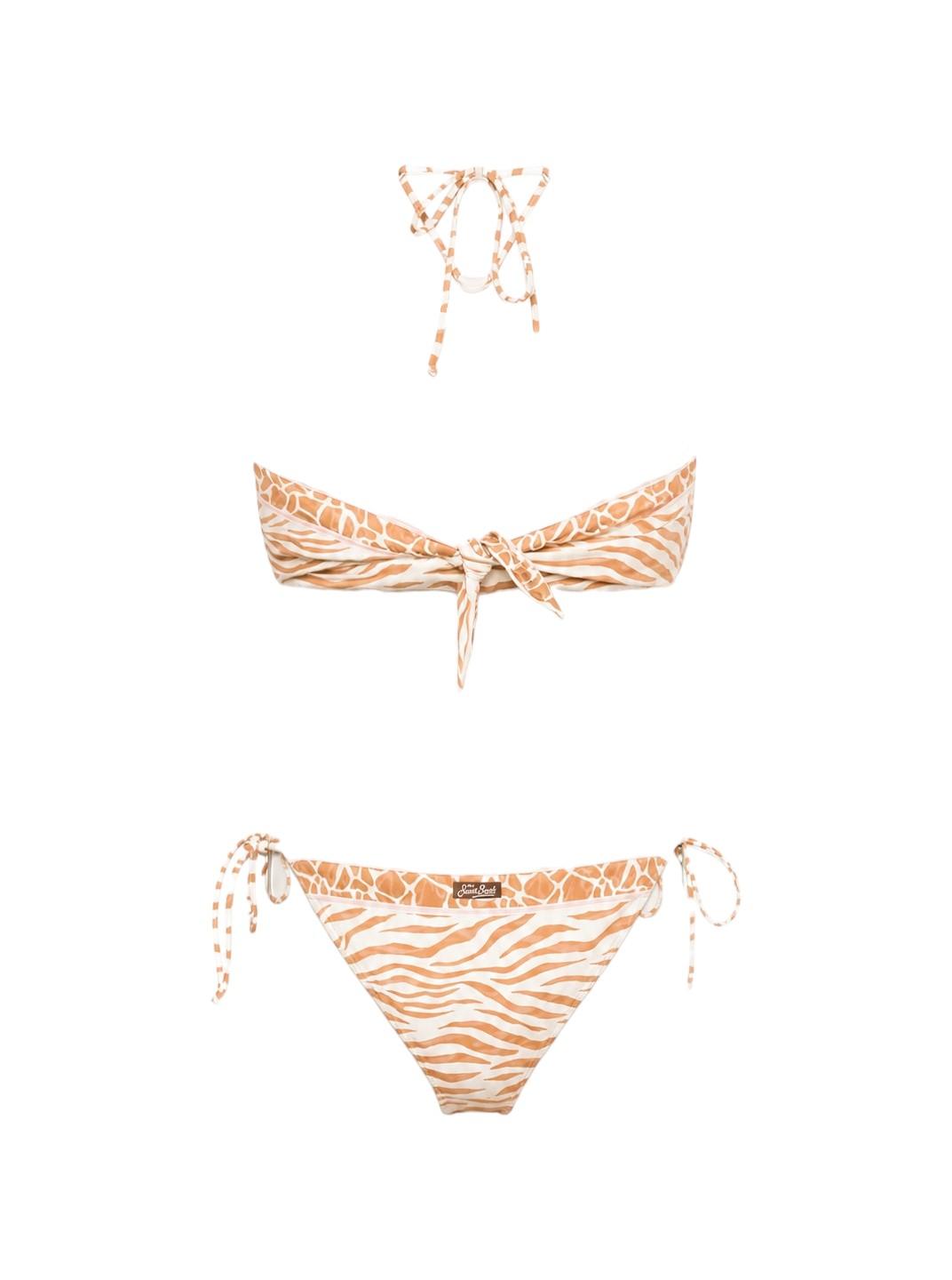 Costume per donna MC2 Saint Barth arancione con stampa animalier VIR0001 09095L MC2 ST. BARTH