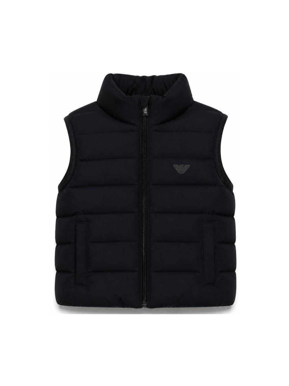 Giubbino per bambino Emporio Armani Kids blu con design trapuntato EB000422 AF14935 UB118 EMPORIO ARMANI KIDS