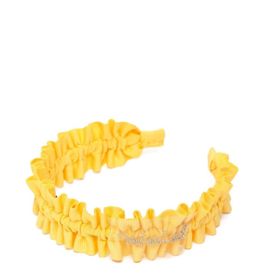 Cerchietto per bambina Mi Mi Sol giallo con dettaglio ruches MAFR168XX0000 YLW MIMISOL KIDS