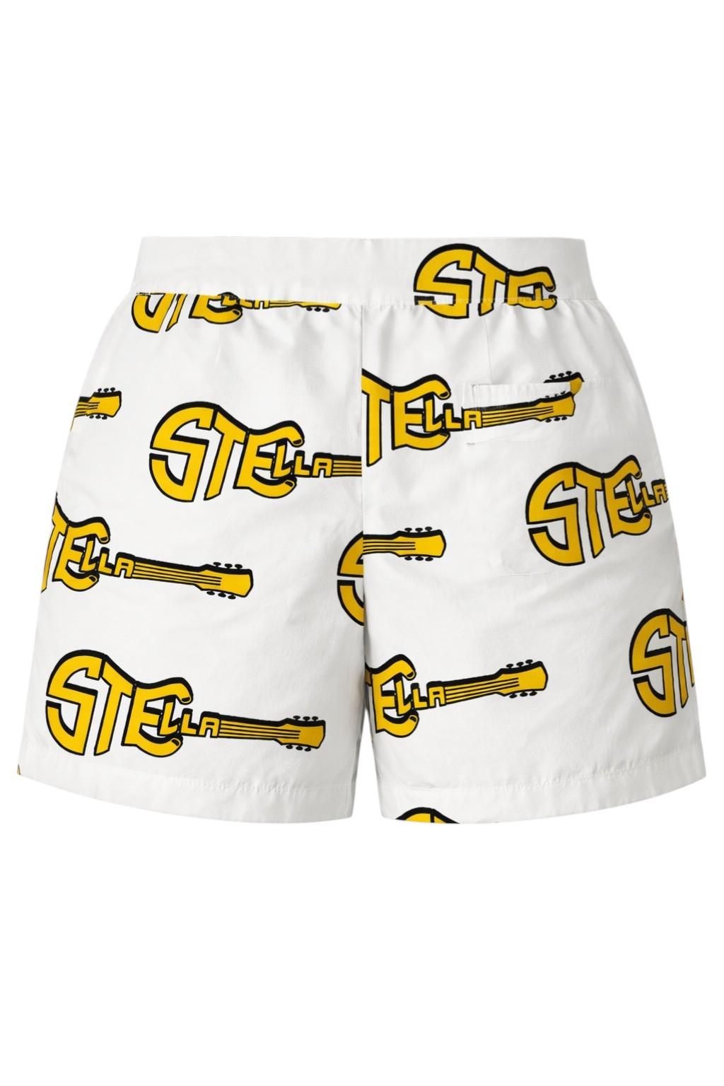 Shorts per bambino Stella McCartney Kids bianchi con stampa grafica TY6P59 Z3542 101MC STELLA McCARTNEY KIDS