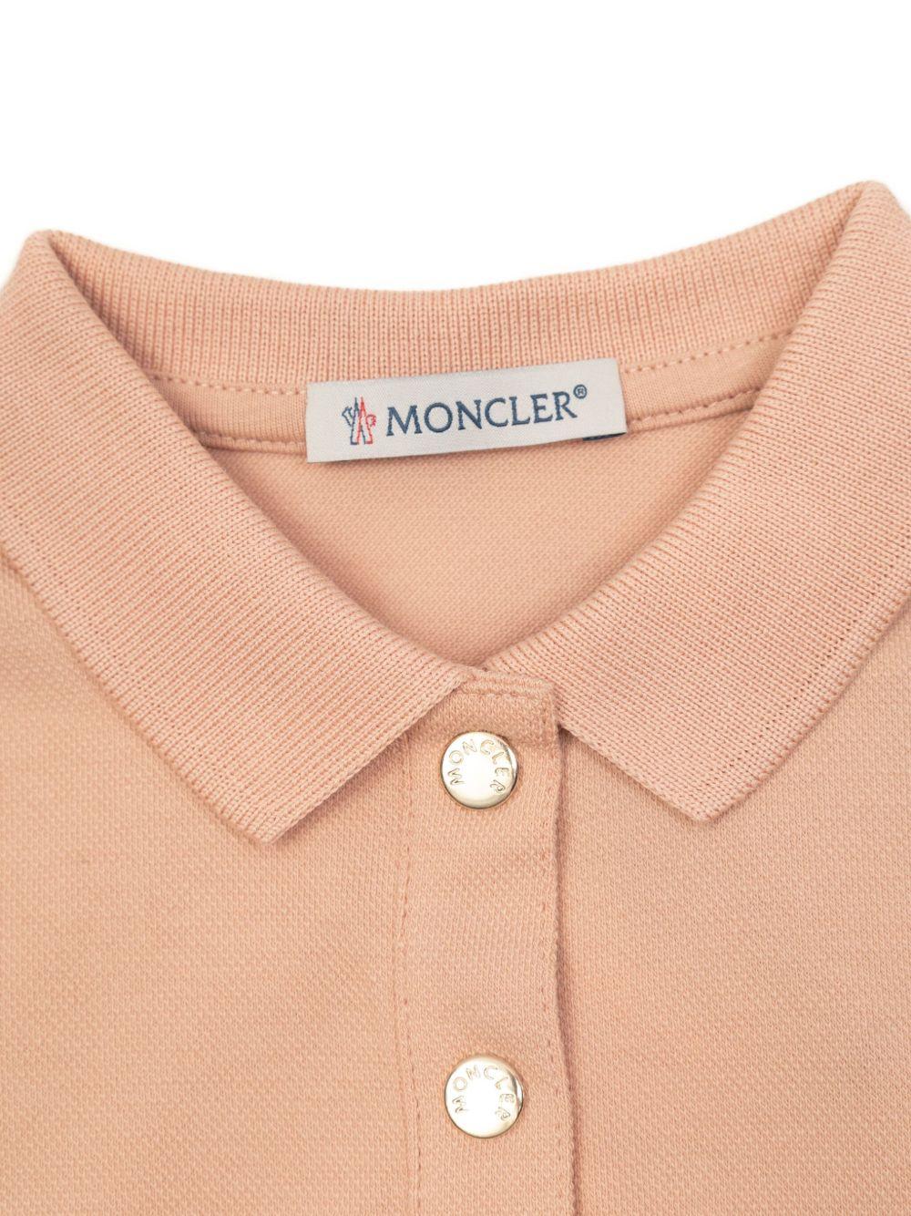 Abito per neonata Moncler Enfant rosa con pieghe K29518I0000289AL2 516 MONCLER ENFANT