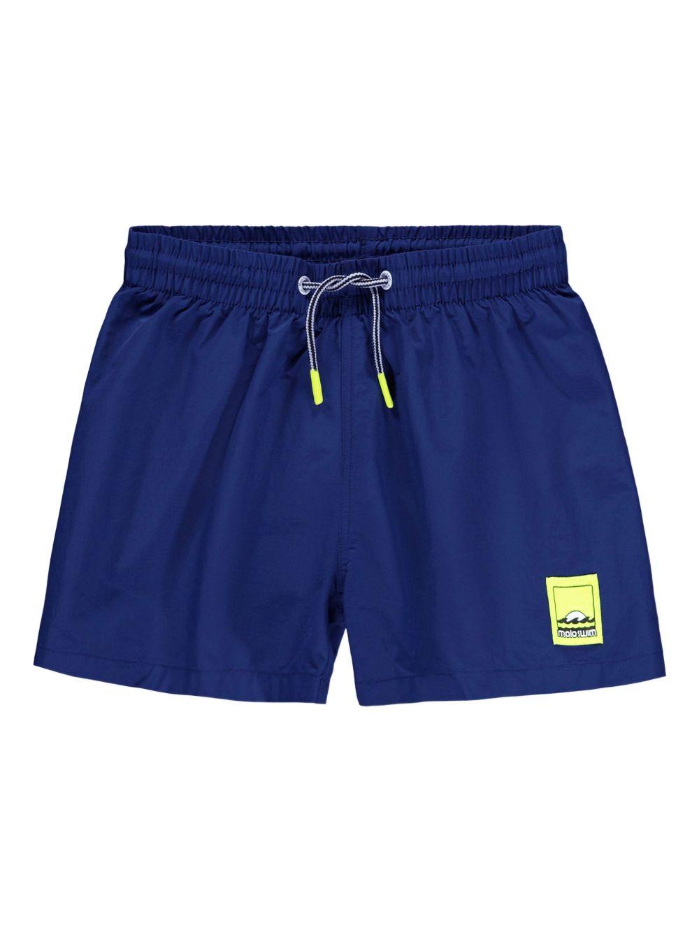 Costume da bagno per bambino Molo blu con applicazione con logo 8S26P401 5618 MOLO KIDS