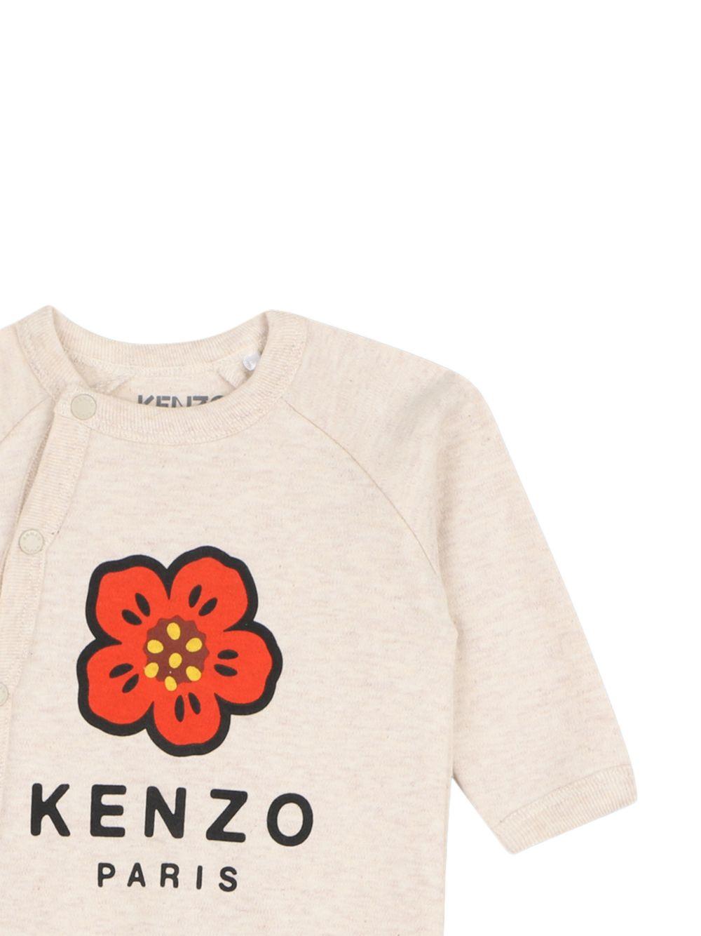 Tutine per neonata Kenzo Kids rosa con applicazioni floreali (set di due) K61614 43B KENZO KIDS