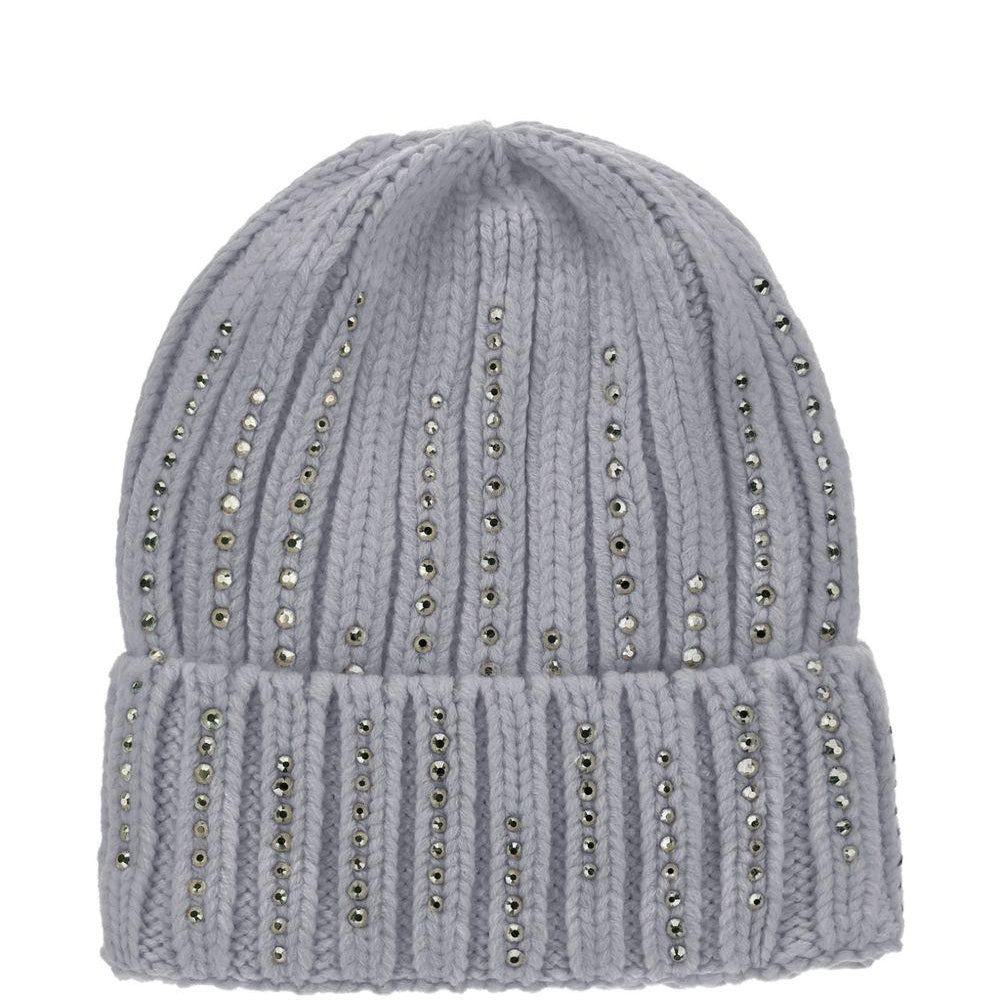 Cappello per bambina Monnalisa Kids grigio con trama a coste 17H004 8064 0032 MONNALISA KIDS