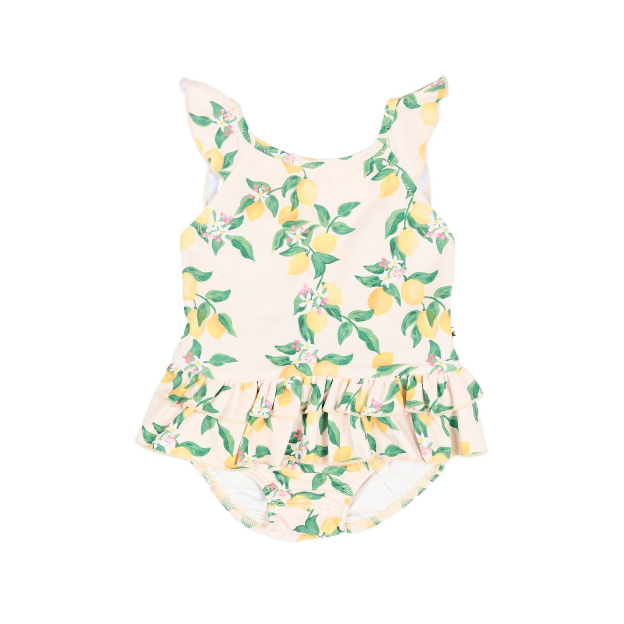 Costume per neonata Molo beige con stampa limoni 8S26P524 9516 MOLO KIDS