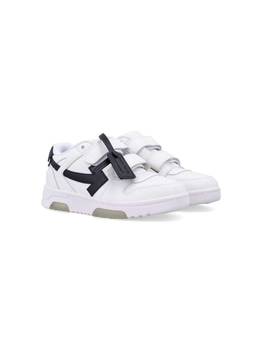 Sneakers per bambini Off-White Kids Out Of Office bianche con motivo Arrows OBIA008C99LEA002 0110 OFF WHITE KIDS