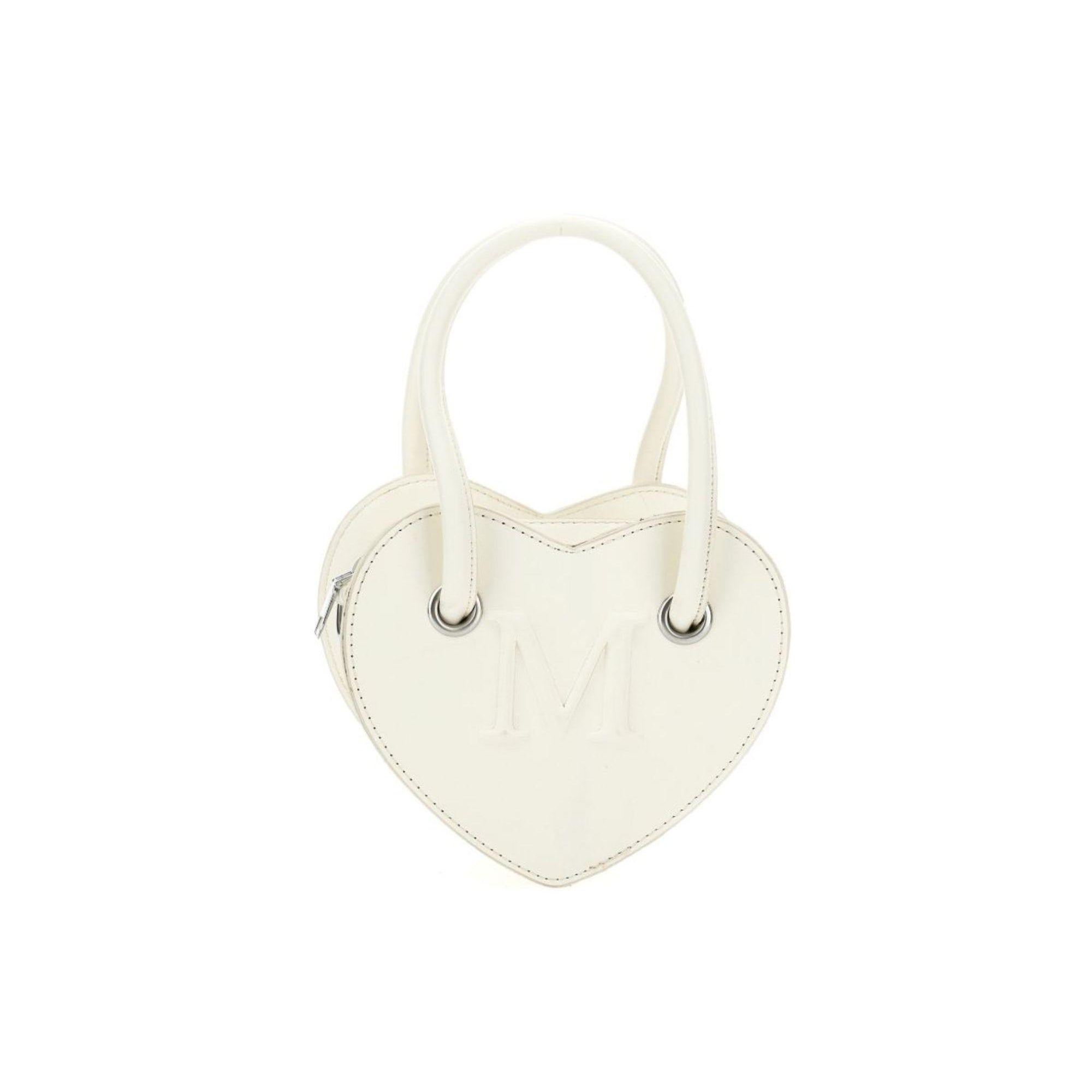 Borsa per bambina Monnalisa bianca a forma di cuore 17G002 7069 0001 MONNALISA KIDS