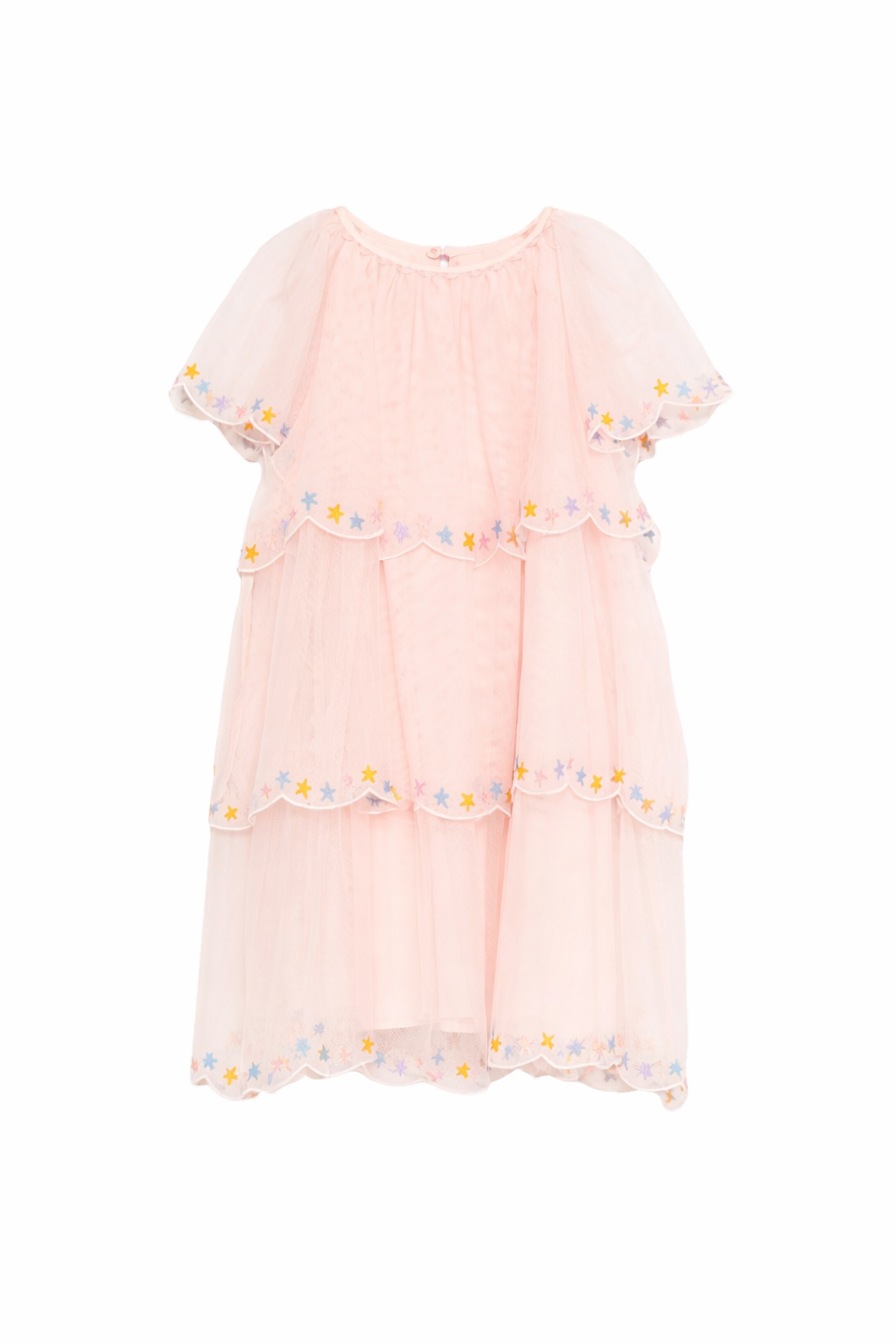 Abito per bambina Stella McCartney Kids rosa con design a strati TY1B82 Z1119 503 STELLA McCARTNEY KIDS