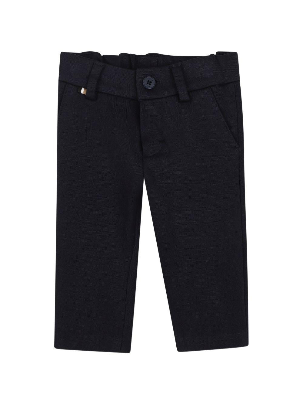 Pantaloni per neonato Boss Kids blu con passanti per cintura J52859 862 BOSS KIDS