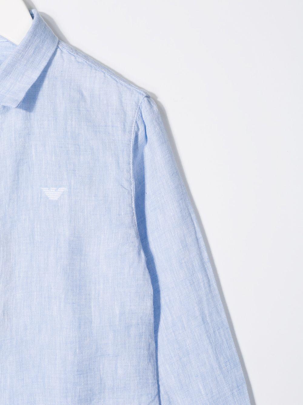 Camicia per bambino Emporio Armani Kids azzurra con colletto classico 8N4CJ9 3NEEZ 0744 EMPORIO ARMANI KIDS