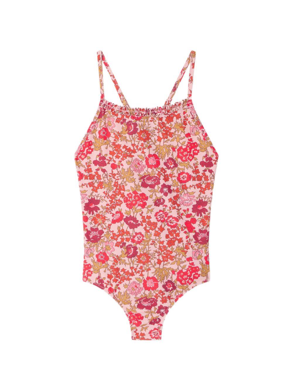Costume intero Laika per bambina Bonpoint rosa con stampa floreale all-over S06GSSW00004 520 BONPOINT KIDS