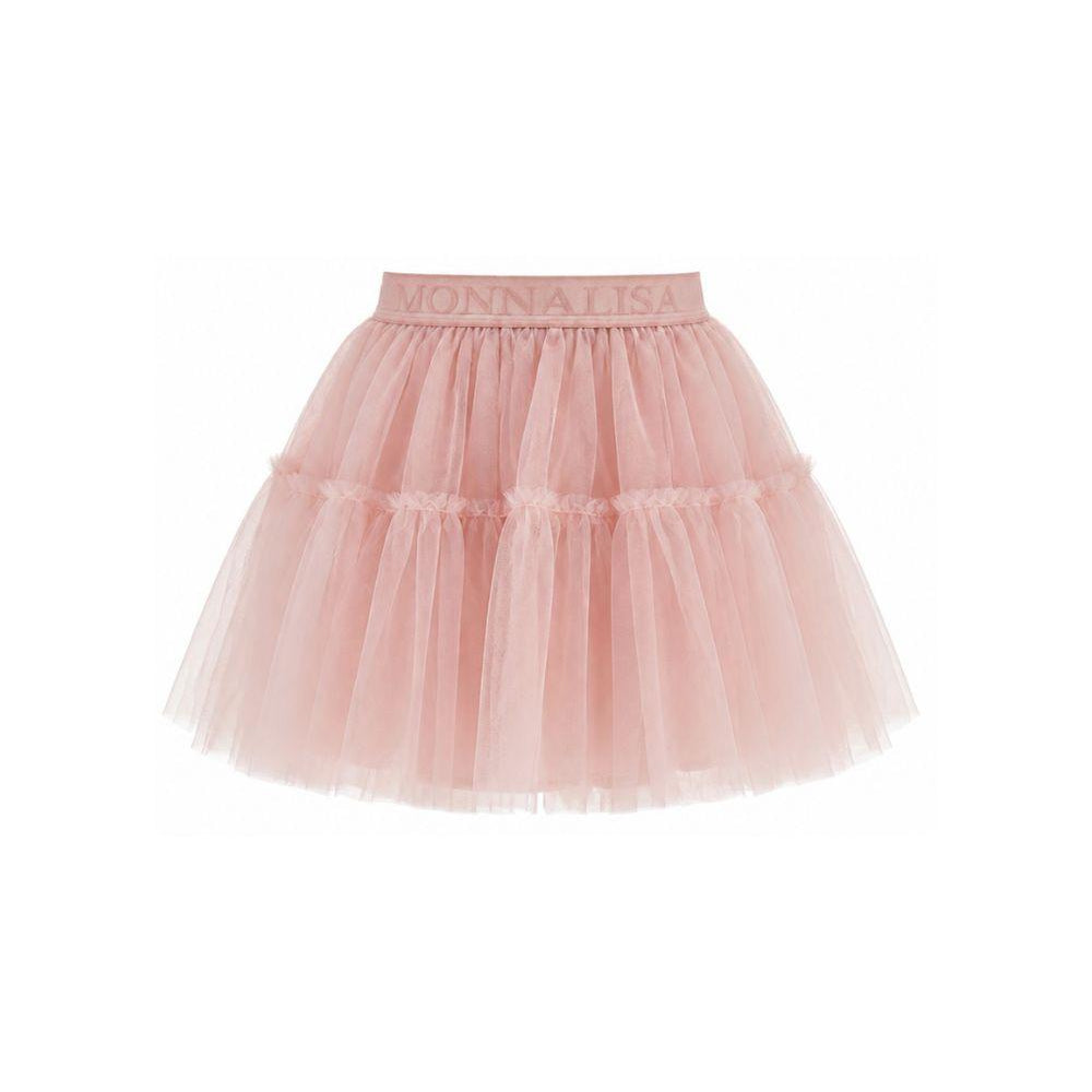 Gonna per bambina Monnalisa Kids rosa con trama in tulle 17HGON T9945 0066 MONNALISA KIDS