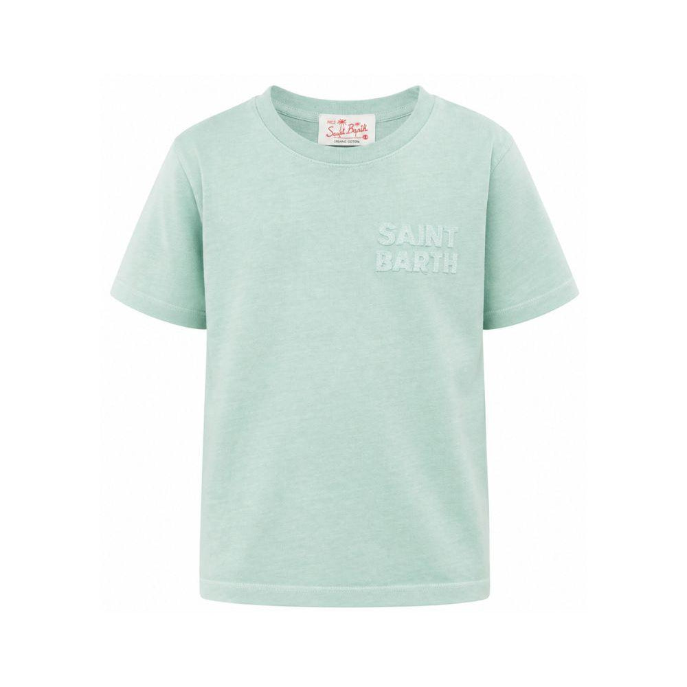T-shirt per bambino MC2 Saint Barth Kids verde chiaro con stampa a rilievo POT0002 01230L MC2 ST. BARTH KIDS