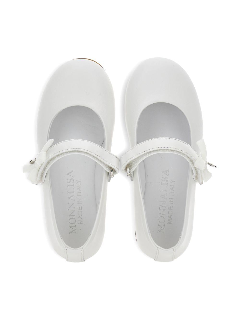 Ballerine per bambina Monnalisa bianche con cinturino 8CG002 7707 0001 MONNALISA KIDS