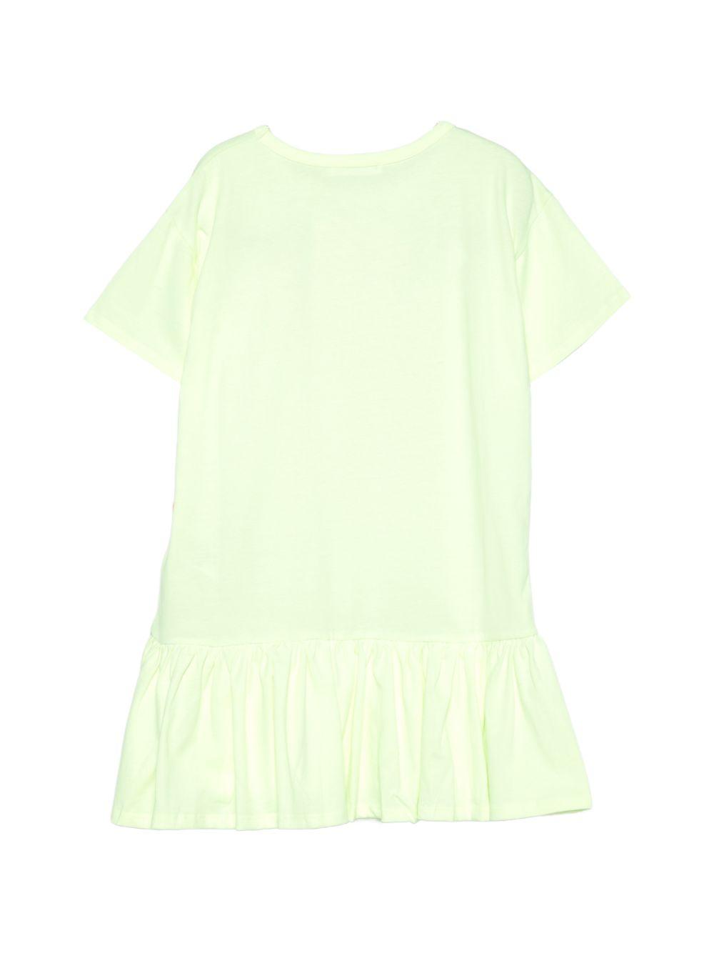 Abito per bambina BillieBlush verde neon con abbellimento di paillettes U21834 552 BILLIEBLUSH KIDS