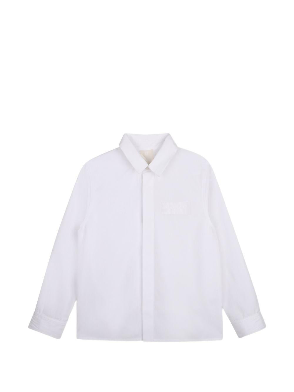 Camicia per bambino Givenchy Kids bianca con colletto classico H31391 10P GIVENCHY KIDS