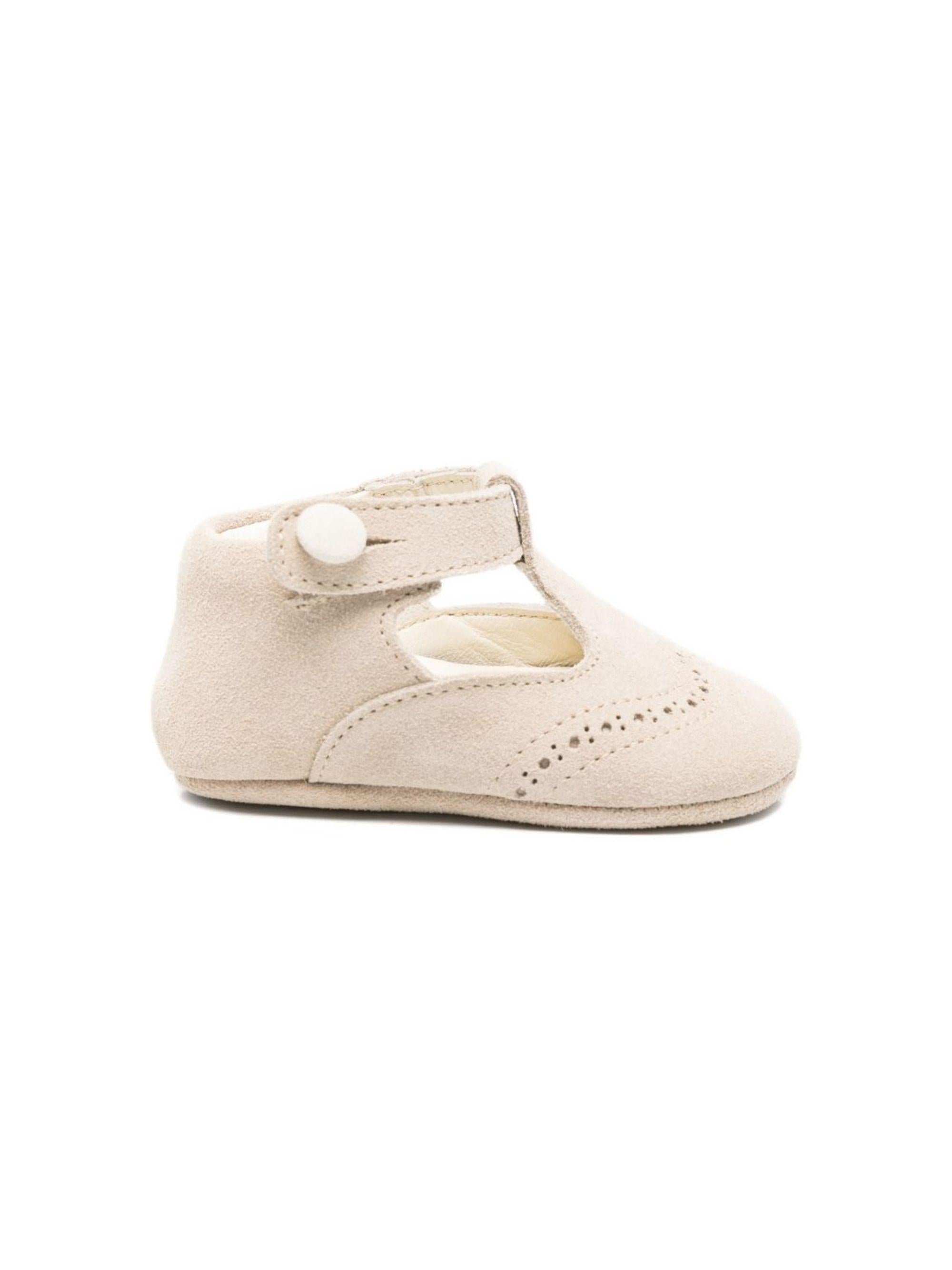 Scarpine primi passi per neonati Bonpoint beige con cinturino a T S06PSOL00002 060 BONPOINT KIDS