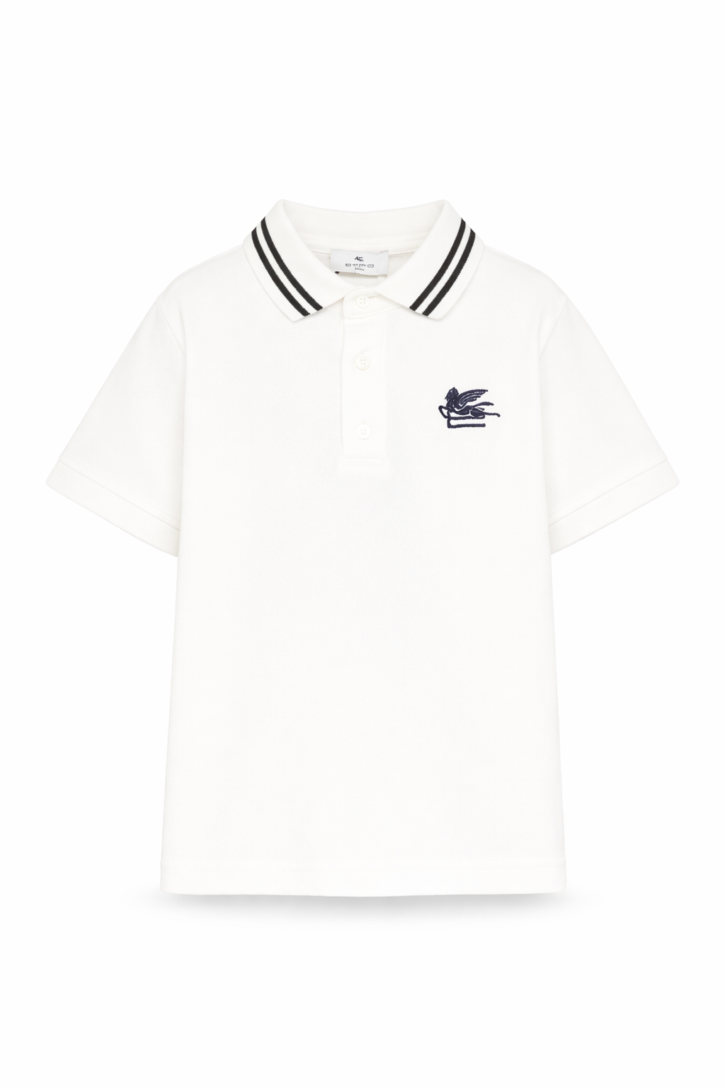 Polo per bambino Etro Kids bianca con logo ricamato GY8P11 Z2119 101 ETRO KIDS