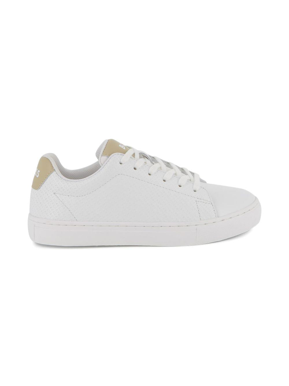 Sneakers da bambino Boss Kids bianche con lacci J52803 10P BOSS KIDS